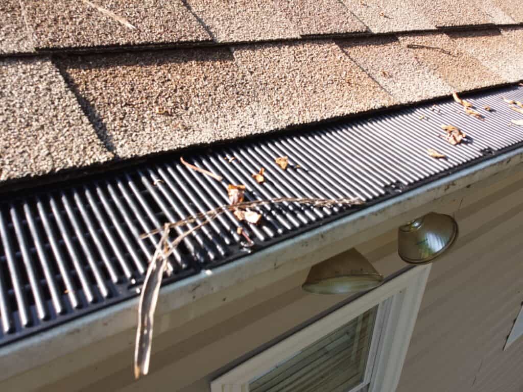 Gutter Guard protecting gutter system from leaves and pine needle